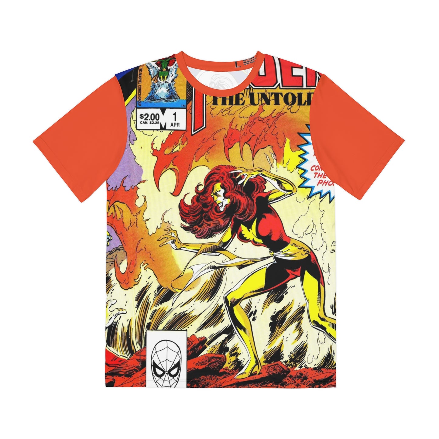 Phoenix: The Untold Story All Over Print Tee (Polyester) - John Byrne Art - Cyclops, Jean Grey, Colossus, Wolverine, Storm - Marvel Comics (IMPROVED PLACEMENT AND PRINTING TECHNIQUES)