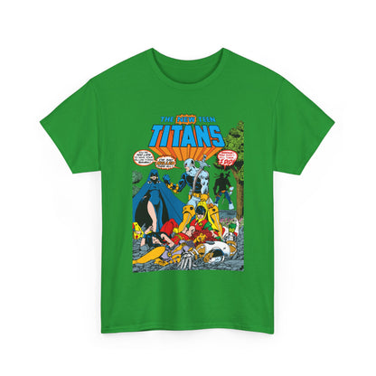 New Teen Titans T-Shirt - George Perez Art - #2 Cover Art - Deathstroke & Ravager - DC Comics
