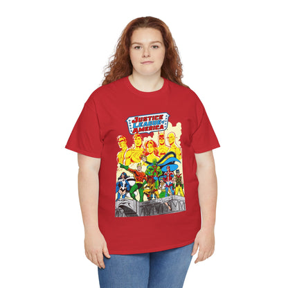 Justice League Detroit T-Shirt - Aquaman, Elongated Man, Zatanna, Vixen, Steel, Martian Manhunter, Vibe, Gypsy