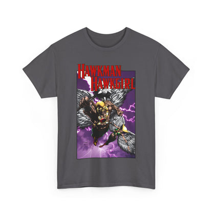 Hawkman & Hawkgirl T-Shirt - David Finch Art - Carter & Shayera Hall - JLA & JSA Members - DC Comics