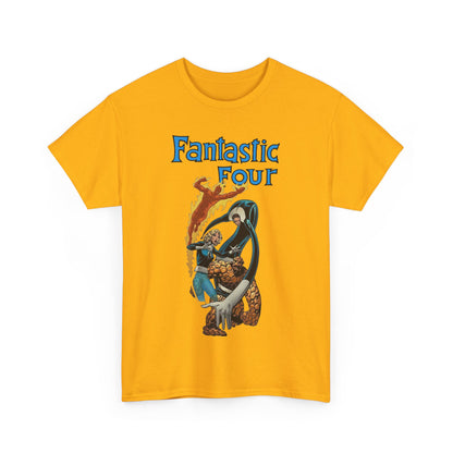 Fantastic Four T-Shirt - John Byrne Art - Invisible Woman, Reed Richards, The Thing, Human Torch - Marvel Comics