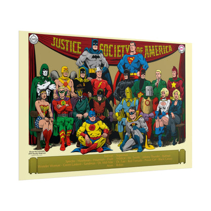 Justice Society of America (JSA) Rolled Poster - McCorkindale & Anderson Art - DC Comics - Multiple Sizes Up to 24"x36"