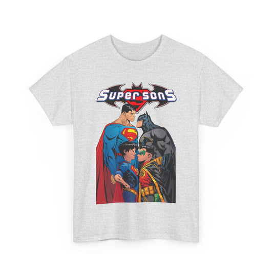 Super Sons T-Shirt - Jorge Jimenez Art - Superman, Batman, Jon Kent, Damian Wayne - DC Comics - Sons of Superman & Batman