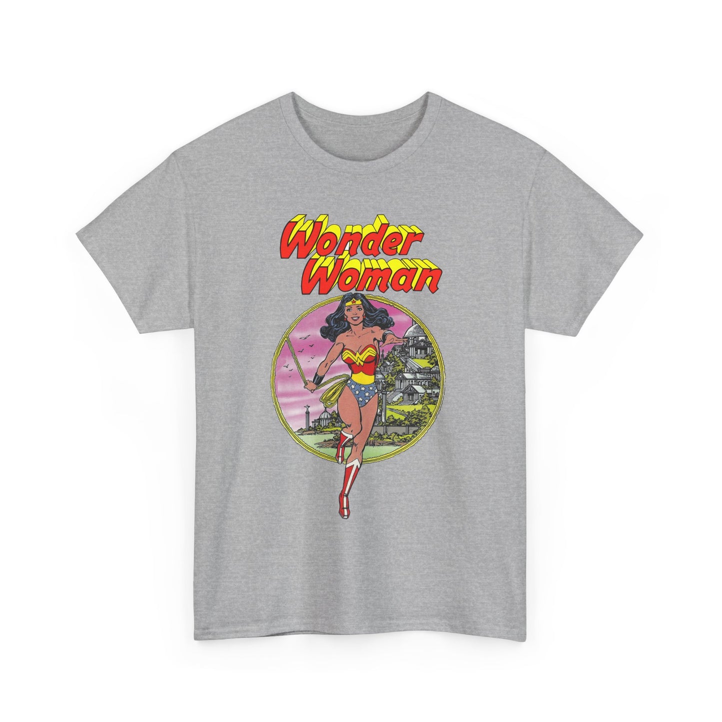 Wonder Woman T-Shirt - George Perez Art - Justice League 1980s Postcard Set - JLA Member - Diana from Themyscira - DC Comics