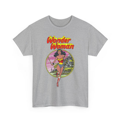 Wonder Woman T-Shirt - George Perez Art - Justice League 1980s Postcard Set - JLA Member - Diana from Themyscira - DC Comics