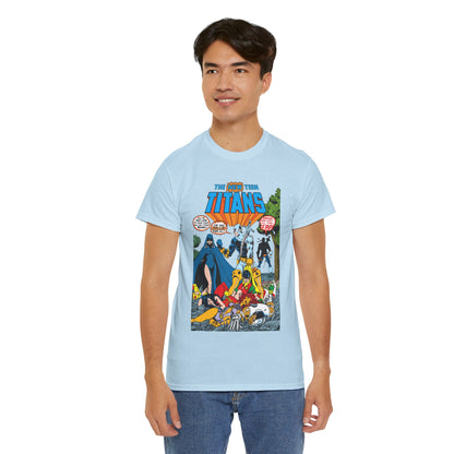 New Teen Titans T-Shirt - George Perez Art - #2 Cover Art - Deathstroke & Ravager - DC Comics