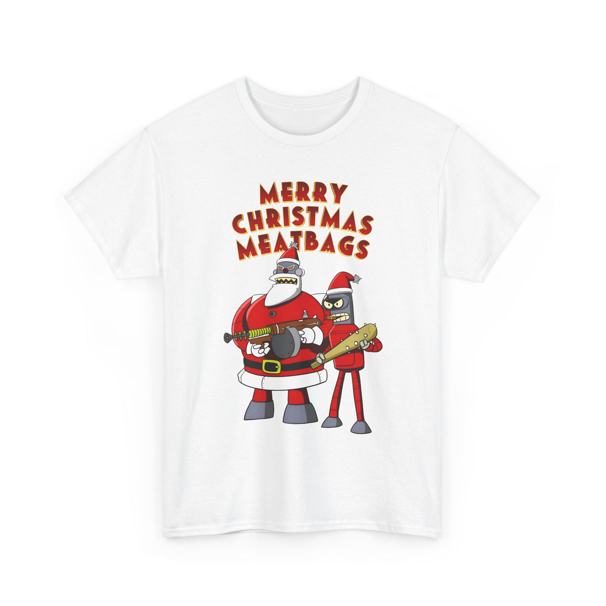 Robot Santa Claus & Bender Futurama Christmas T-Shirt
