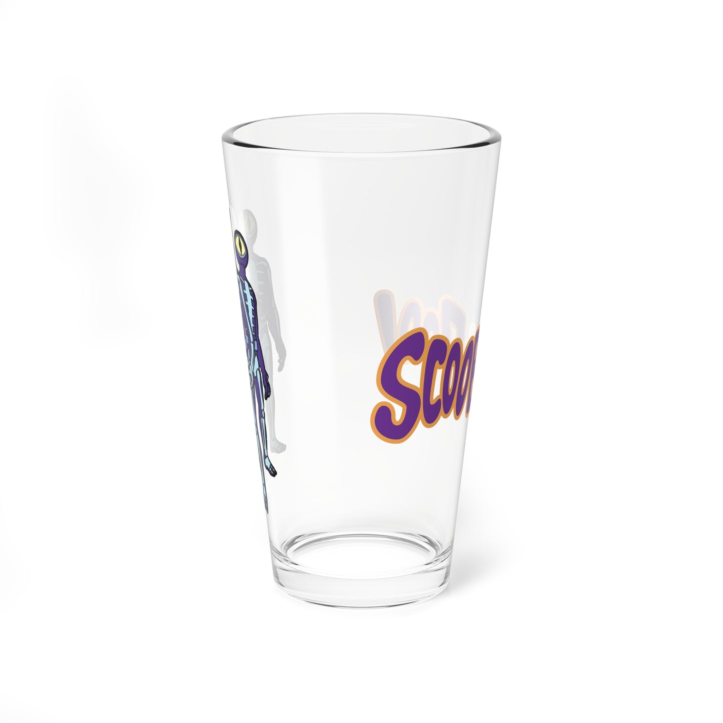 Skeleton Men Pint Glass, 16oz - Scooby Doo Villain - Hanna-Barbera Saturday Morning Cartoon - A Creepy Tangle in the Bermuda Triangle