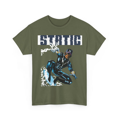 Static T-Shirt - Denys Cowan Art - DC Comics, Milestone Media - Shock to your System