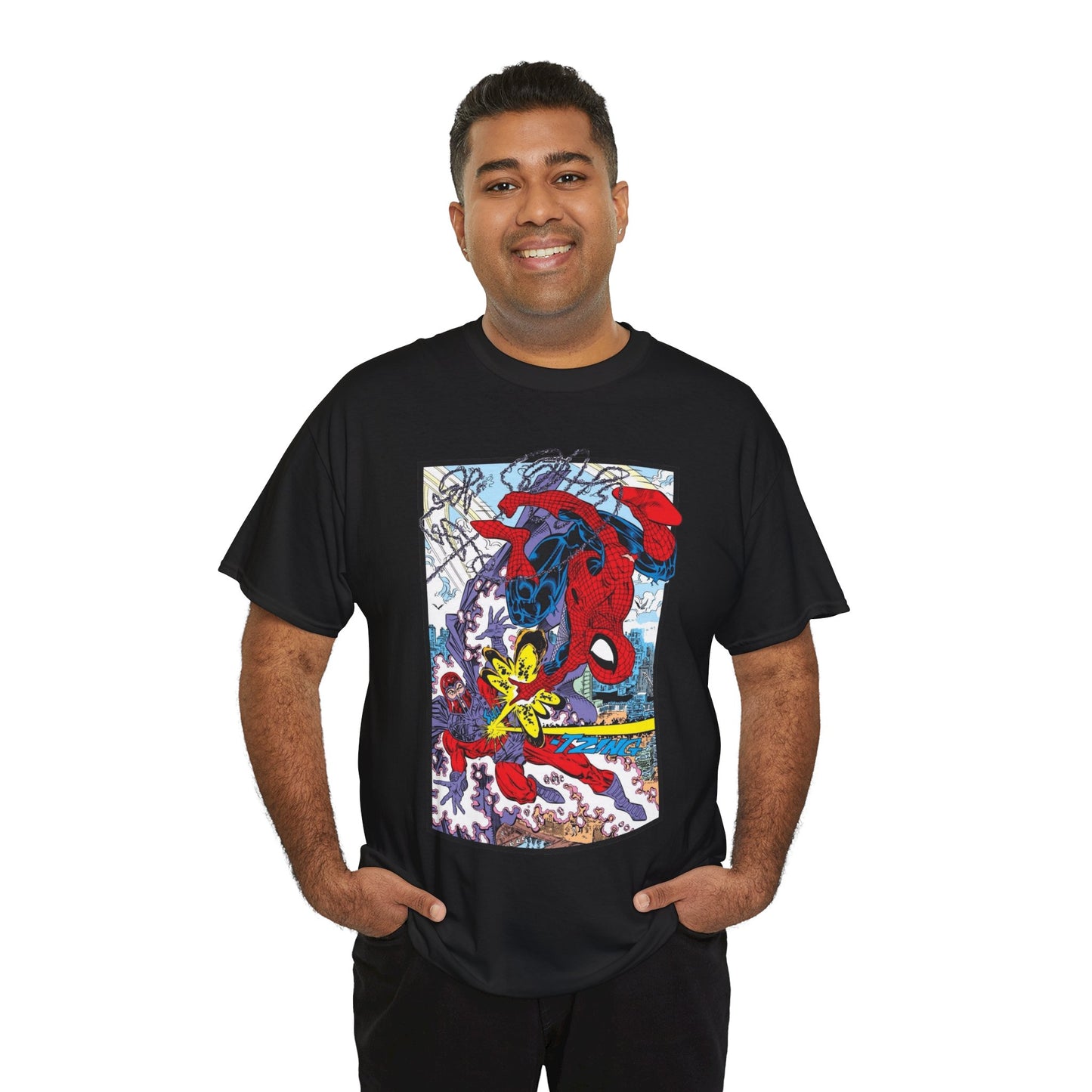 Spider-Man Vs Magneto T-Shirt - Erik Larsen Art - Marvel Comics