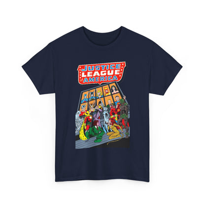 Justice League of America T-Shirt - George Perez Art - Wonder Woman, Hourman, Batman, Firestorm - SSOSV - DC Comics