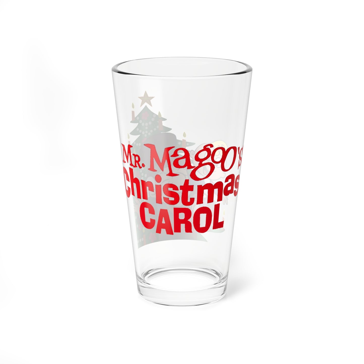 Mr Magoo's Christmas Carol Pint Glass, 16oz - UPA 1960s TV Holiday Special