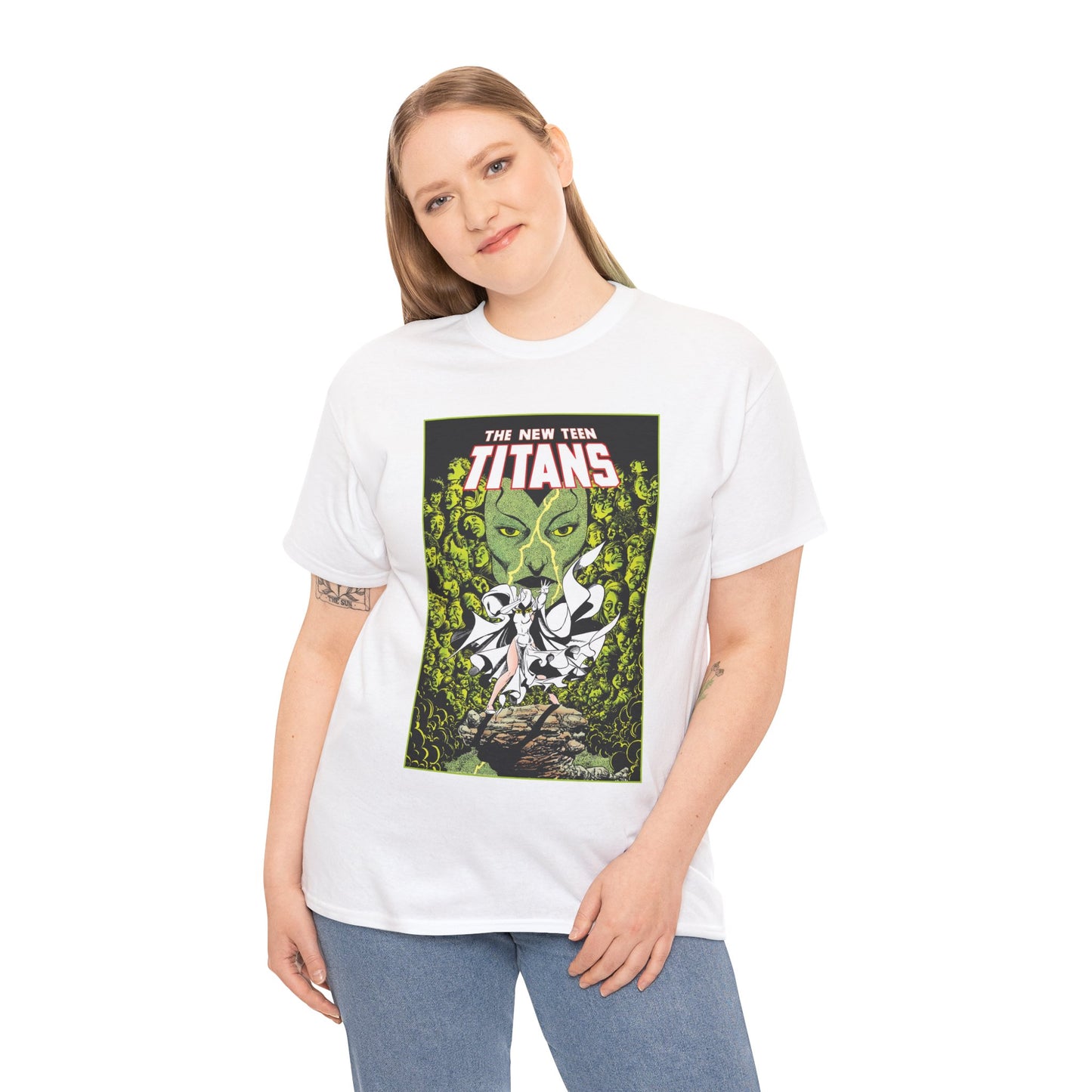 Raven T-Shirt - George Perez Art - New Teen Titans - Versus Phobia - White Raven Costume - DC Comics