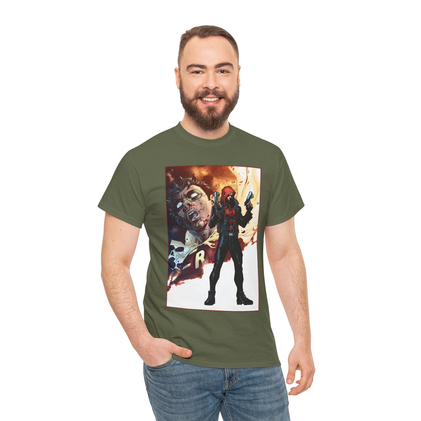 Red Hood T-Shirt - Jim Lee Art - Jason Todd, Batman Sidekick - DC Comics