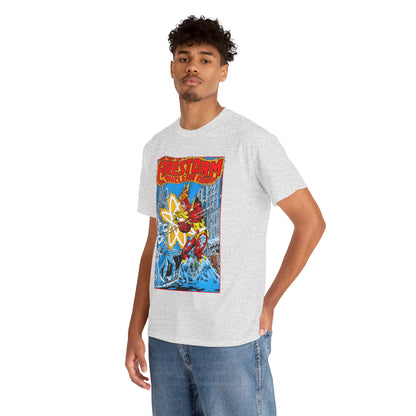Fury of Firestorm T-Shirt - Pat Broderick Art - Vs Killer Frost - #3 Cover Art - DC Comics