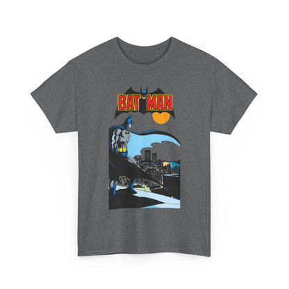 Batman T-Shirt - Jim Aparo Art - Dark Knight Looking Over Gotham City - Bronze Age Art - DC Comics