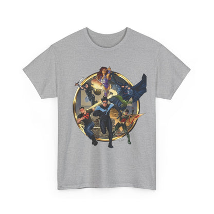 Titans T-Shirt - Taurin Clarke Art - Nightwing, Raven, Starfire, Wonder Girl, Superboy, Robin - DC Comics