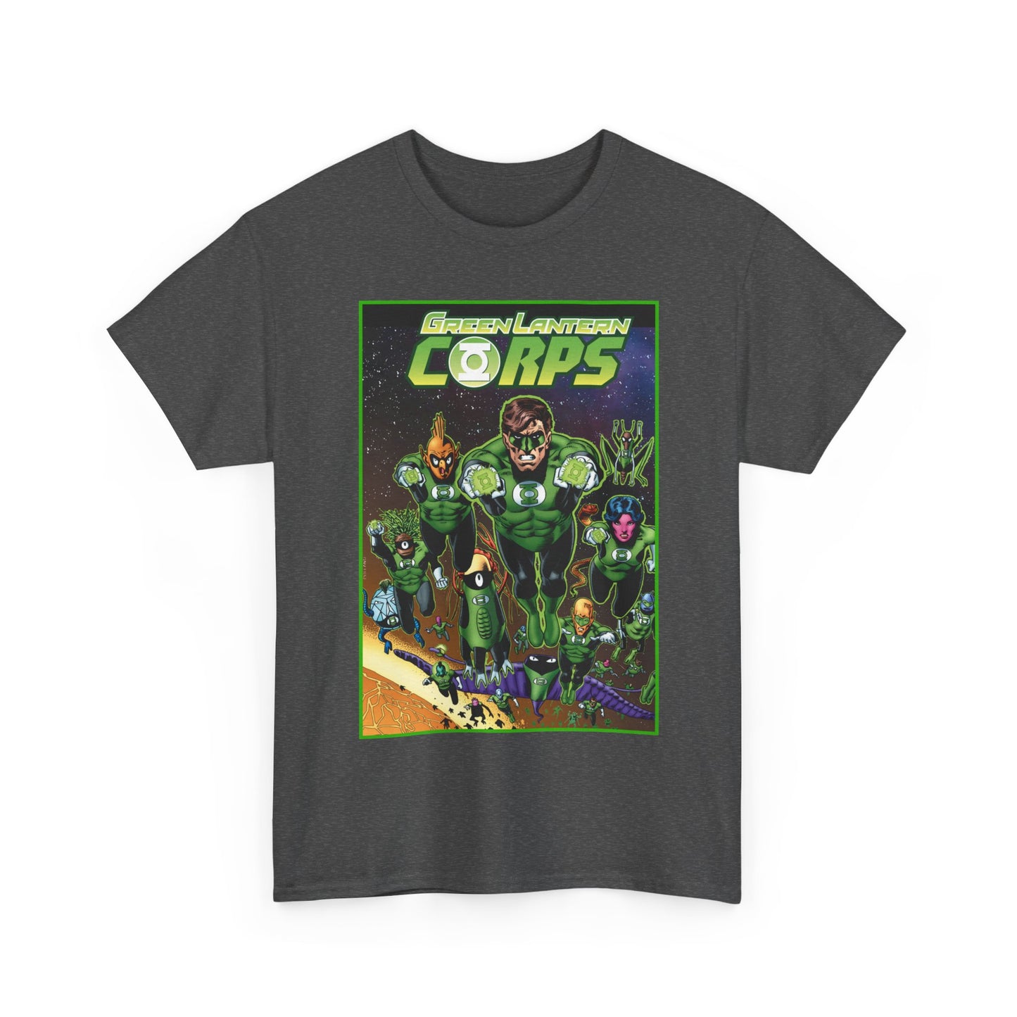Green Lantern Corps T-Shirt - Brian Bolland Art - DC Comics - Hal Jordan, Tomar Re, Katma Tui
