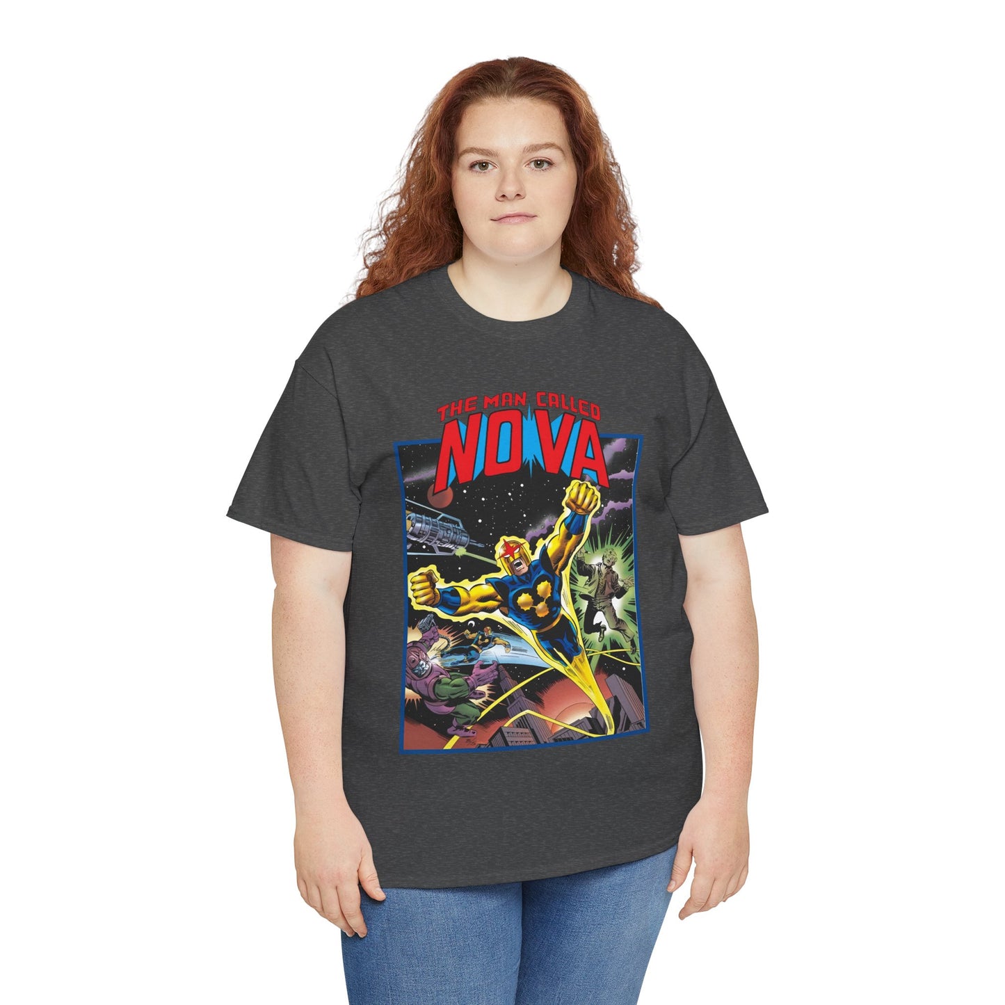 The Man Called Nova T-Shirt - Marvel Comics - Richard Rider - 1970s Comic Series Art - Cosmic Superhero