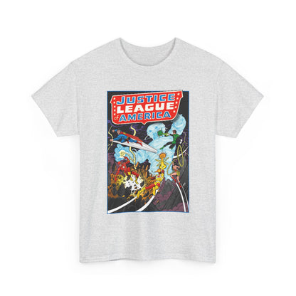 Justice League T-Shirt - George Perez Art - Tornado Tyrant - Superman, Firestorm, Flash, Wonder Woman, Green Lantern - DC Comics