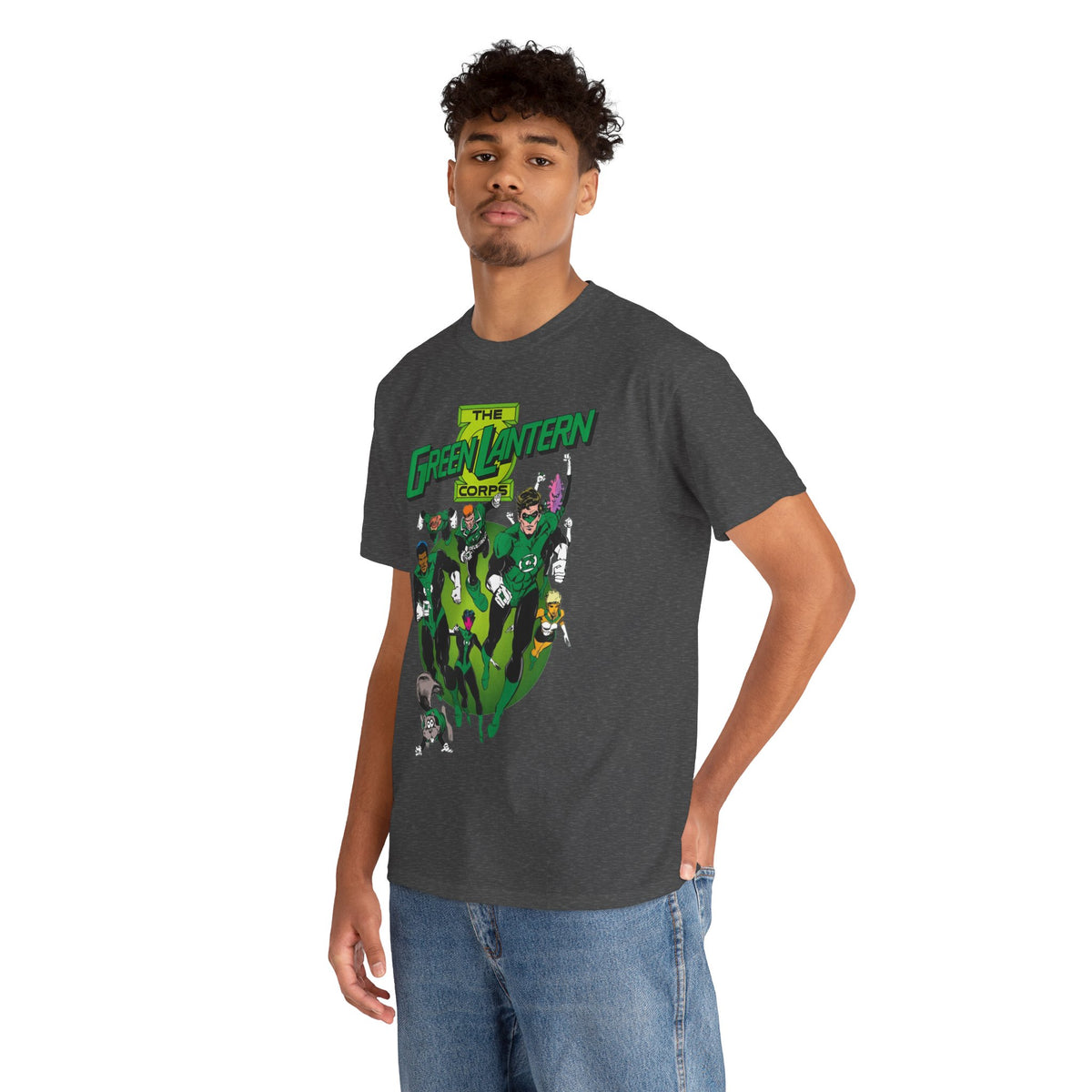 Green Lantern Corps T-Shirt - Joe Staton Art - Hal Jordan, John Stewart, Arisia, Kilowog, Katma Tui - DC Comics