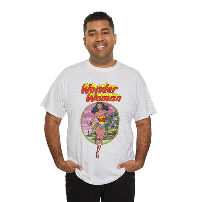 Wonder Woman T-Shirt - George Perez Art - Justice League 1980s Postcard Set - JLA Member - Diana from Themyscira - DC Comics