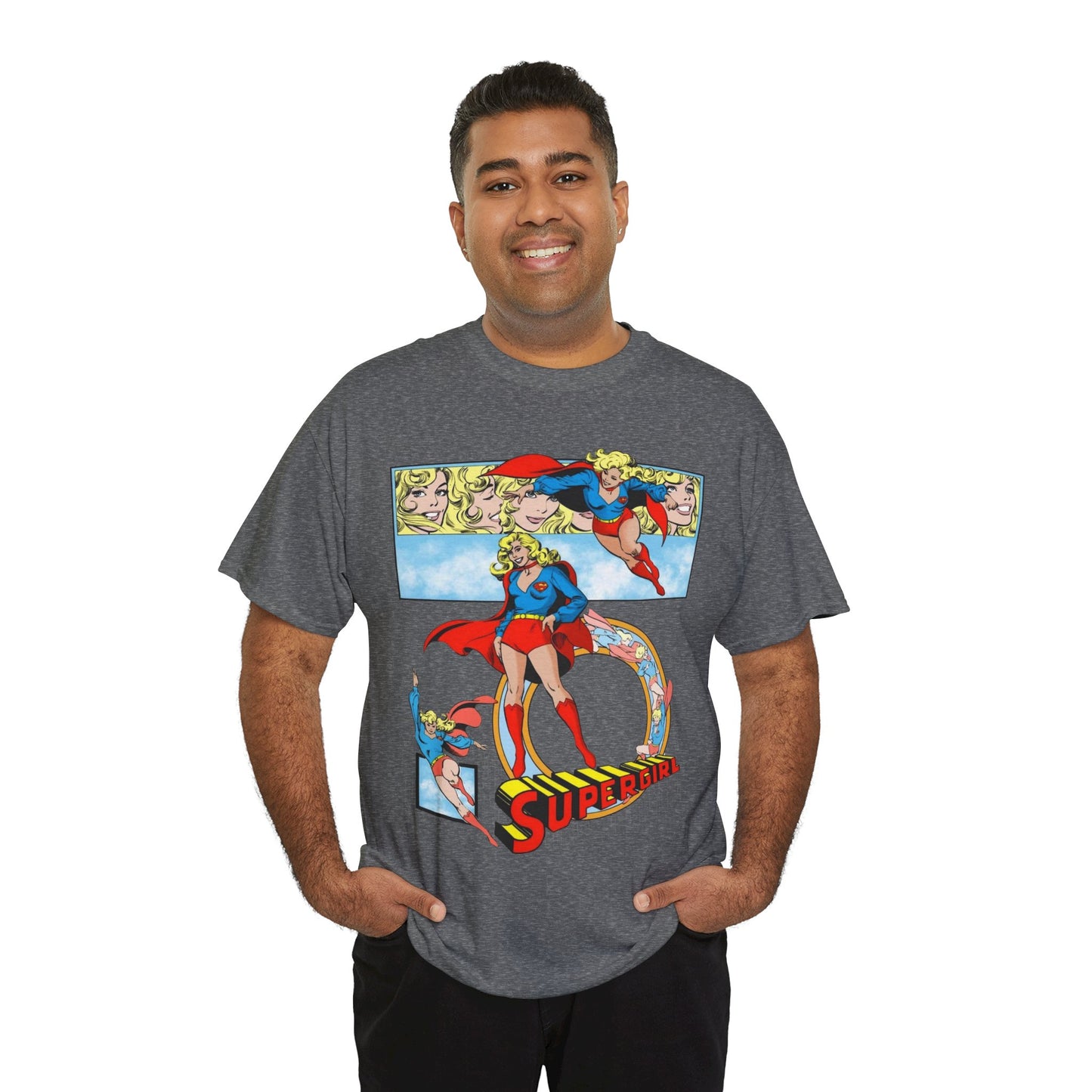 Supergirl T-Shirt - Krypton, Superman, Kara, Kandor - DC Comics - 1980s Art - Style Guide - Superman's Cousin