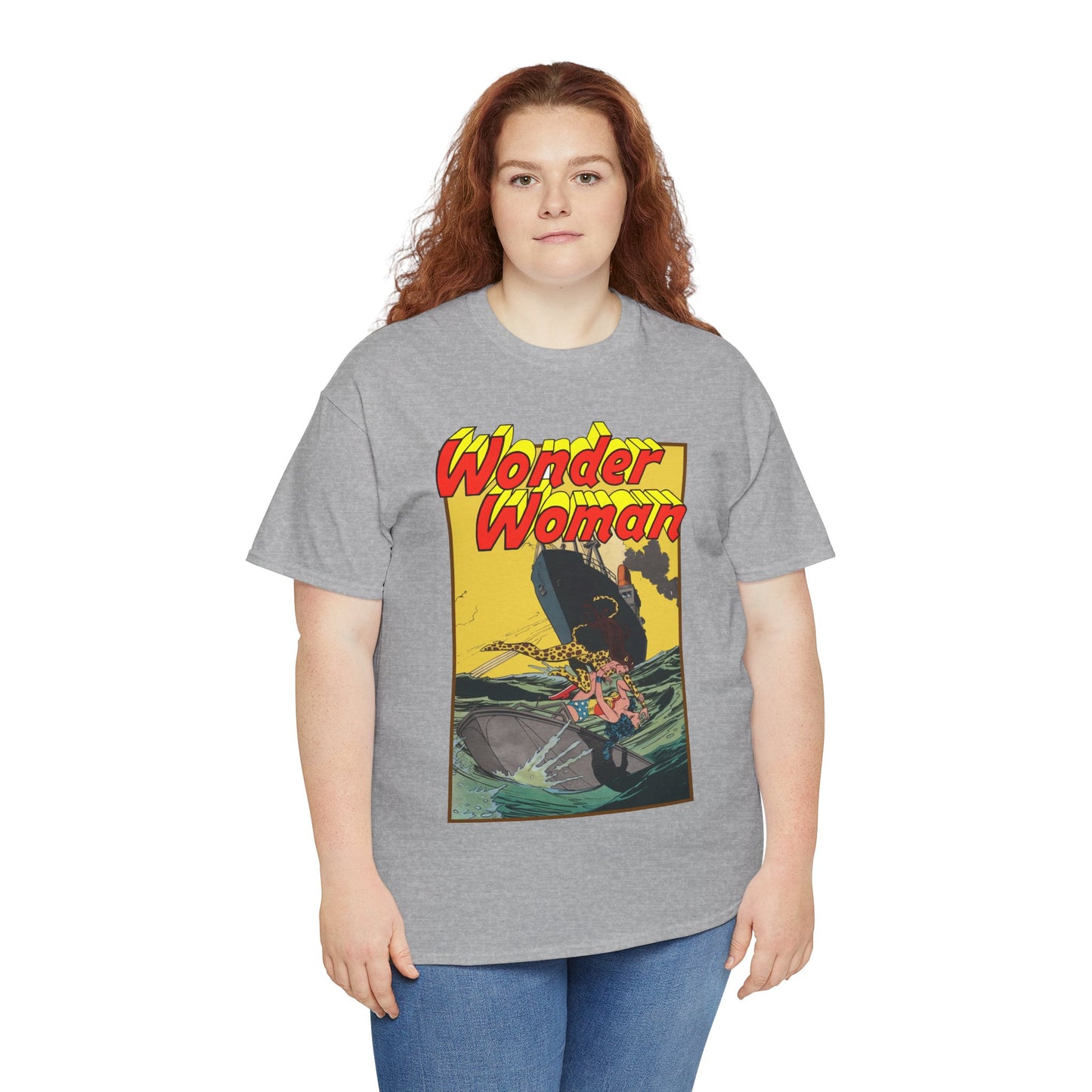 Wonder Woman Vs Cheetah T-Shirt - Rich Buckler & Dan Giordano Art - DC Comics