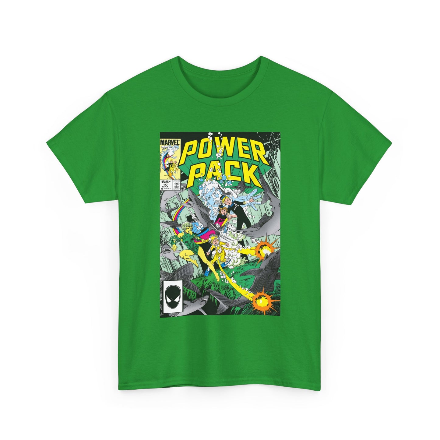 Power Pack #10 T-Shirt - With Marrina from Alpha Flight - Marvel Comics