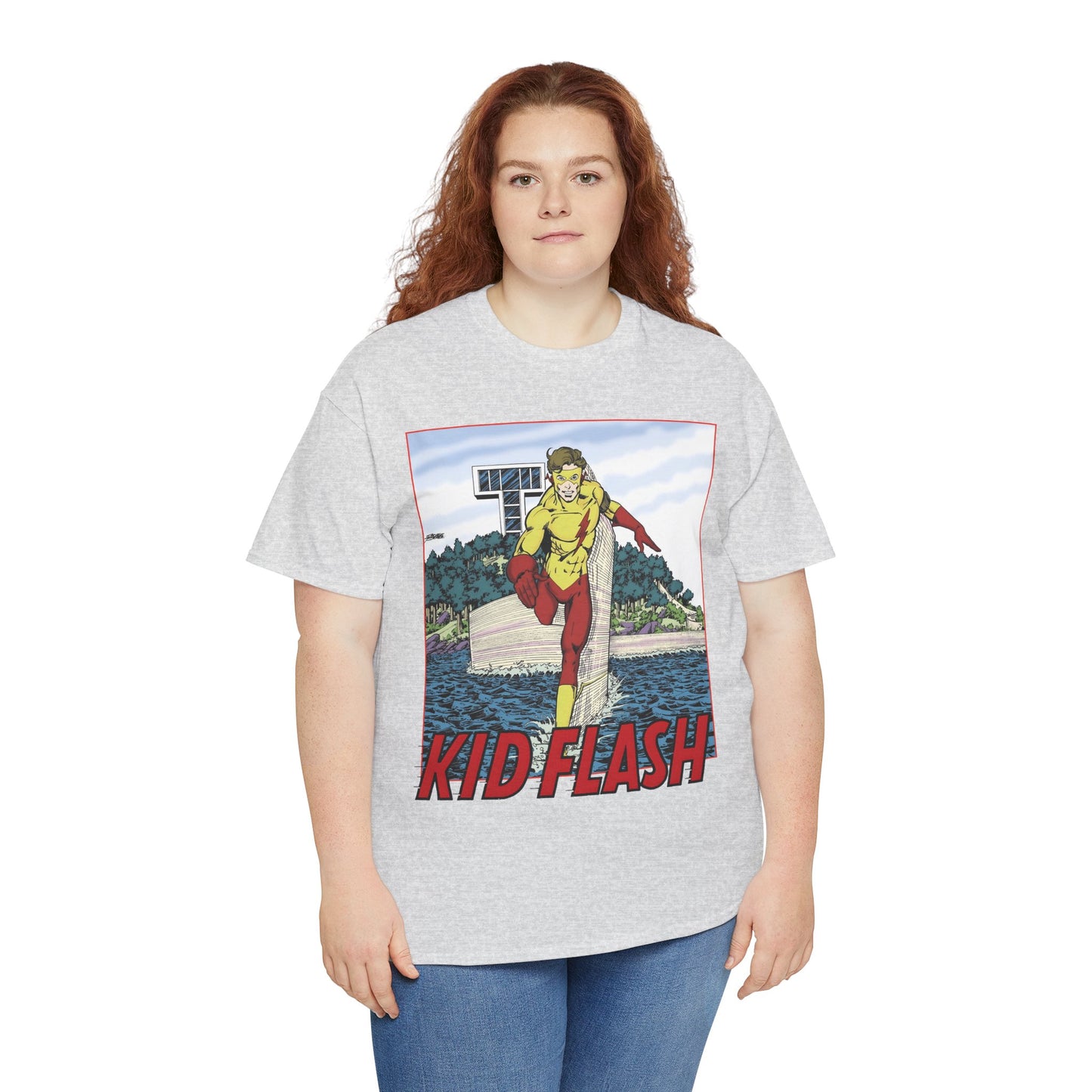Kid Flash T-Shirt - George Perez Art - Wally West - New Teen Titans Member - Titans Tower - Future Flash - DC Comics