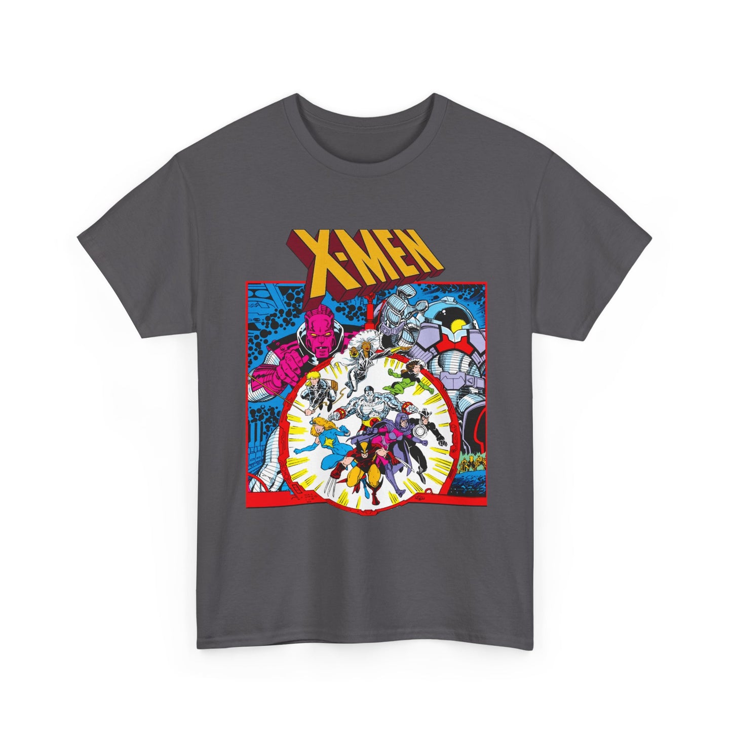 Uncanny X-Men T-Shirt - Arthur Adams Art - Wolverine, Havok, Rogue, Colossus, Psylocke, Longshot, Storm, Dazzler - High Evolutionary - Marvel Comics