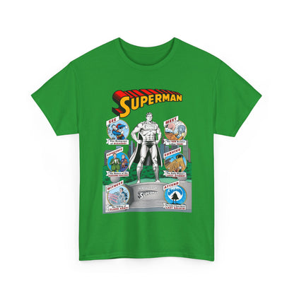 Superman T-Shirt - Curt Swan Art - Whatever Happened to the Man of Tomorrow? - Brainiac, Lex Luthor, Bizarro, Toyman, Daily Planet - Alan Moore Story - DC Comics