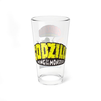 Godzilla Pint Glass, 16oz - Marvel Comics 1970s Comic Book Art - King of the Monsters - Bronze Age Classic