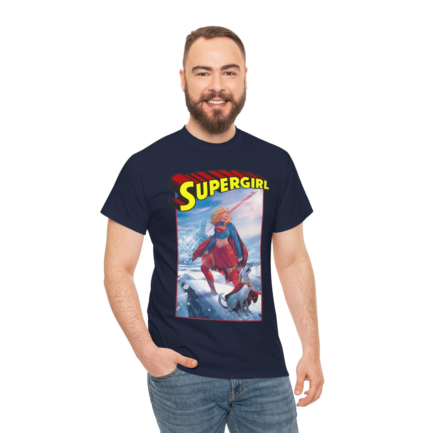 Supergirl & Krypto T-Shirt - Lucas Meyer Art - New 2026 Movie with Milly Alcock - DC Comics