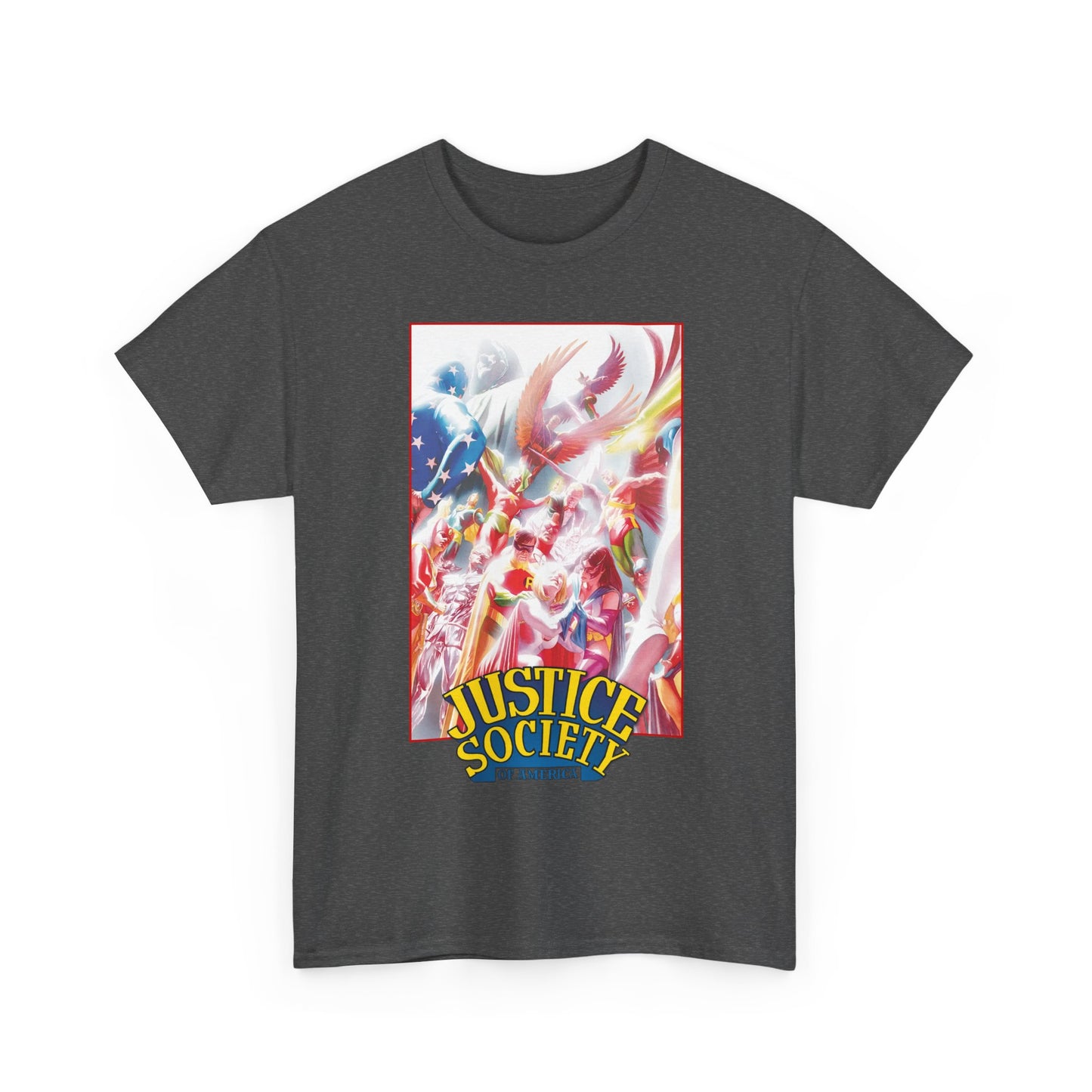 Justice Society of America T-Shirt - Alex Ross Art - JSA - Power Girl, Huntress, Robin, Starman, Hawkman - DC Comics