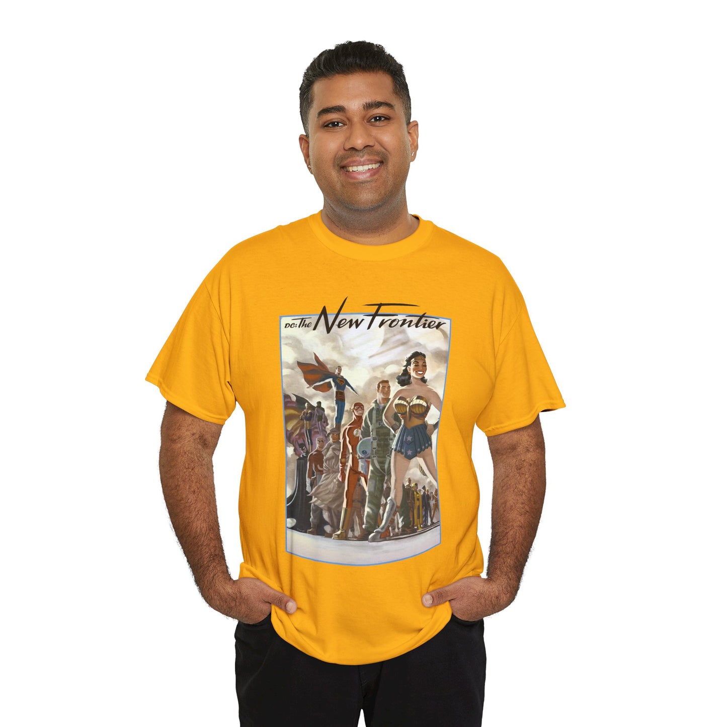 DC: The New Frontier T-Shirt - Darwyn Cooke Art - Superman, Wonder Woman, Flash, Batman - DC Comics