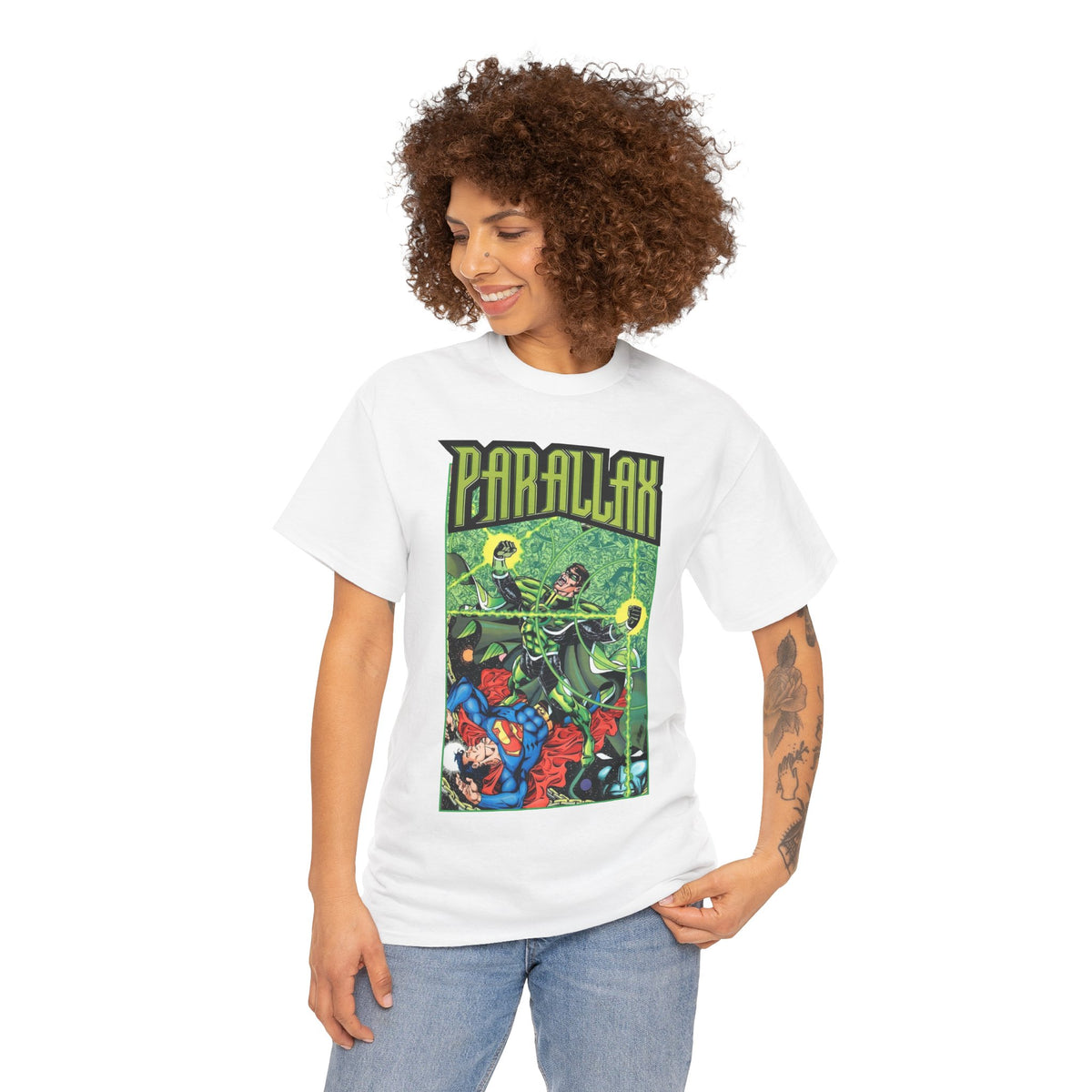 Parralax T-Shirt - George Perez Art - Reign of the Supermen Story - DC Comics