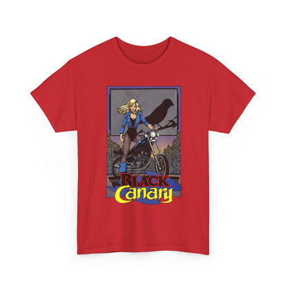 Black Canary T-Shirt - George Perez Art - 1980s Justice League Postcard Art - JLA - DC Comics