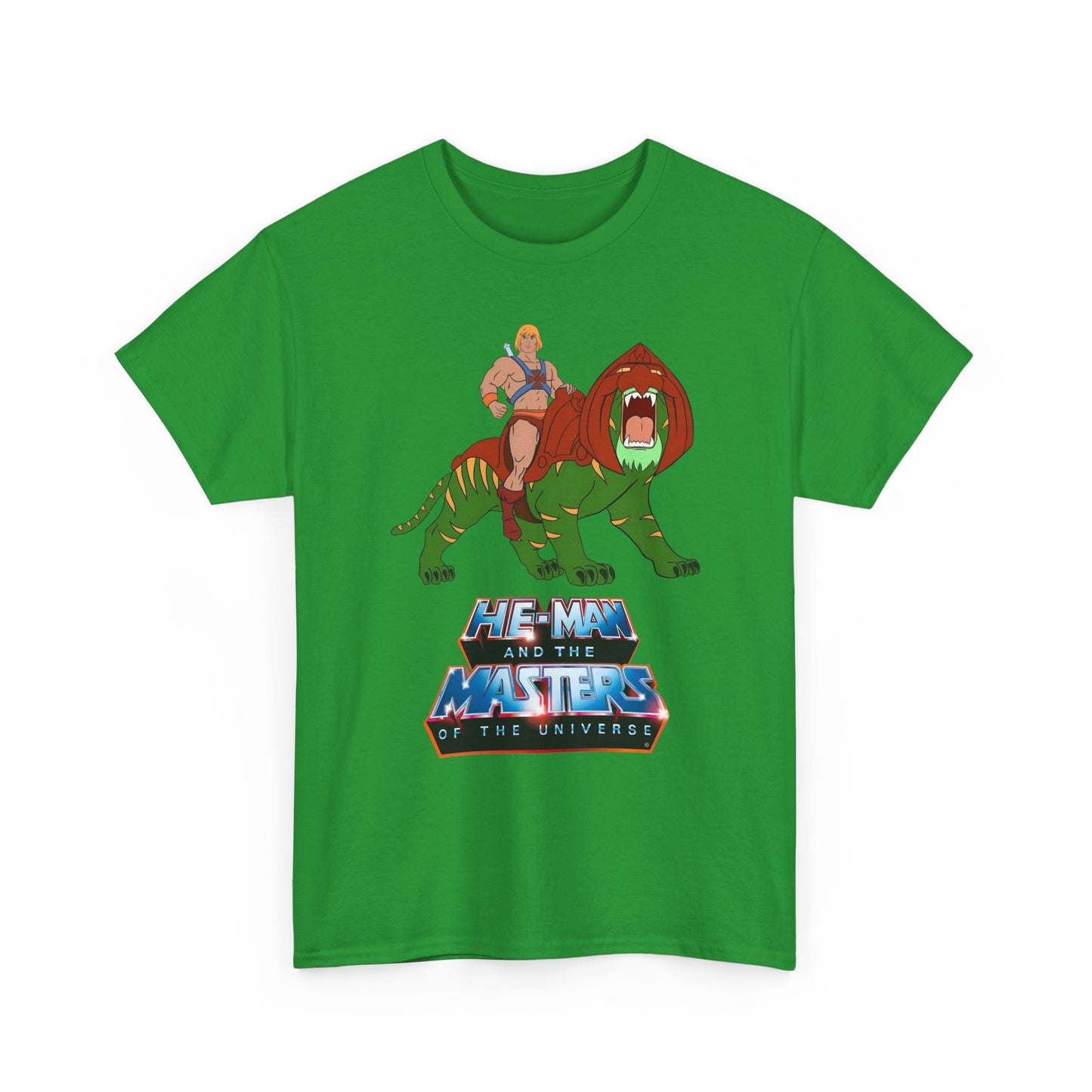He-Man & Battle Cat T-Shirt - Filmation Art - Masters of the Universe, MOTU - Exciting New 2026 Movie - Nicholas Galitzine