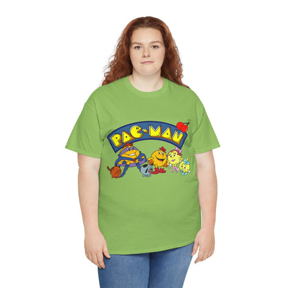 Pac-Man T-Shirt - Ms Pac-Man, Baby Pac - Hanna-Barbera Saturday Morning Cartoon - Popular 1980s TV Animation