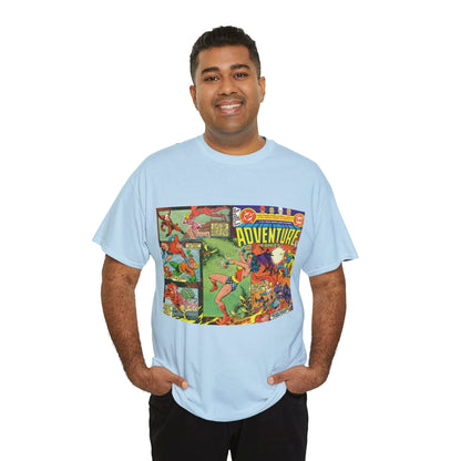 Adventure Comics #463 T-Shirt - Wonder Woman, Dr Fate, Power Girl, Deadman, Aquaman, Aqualad, Flash - DC Comics