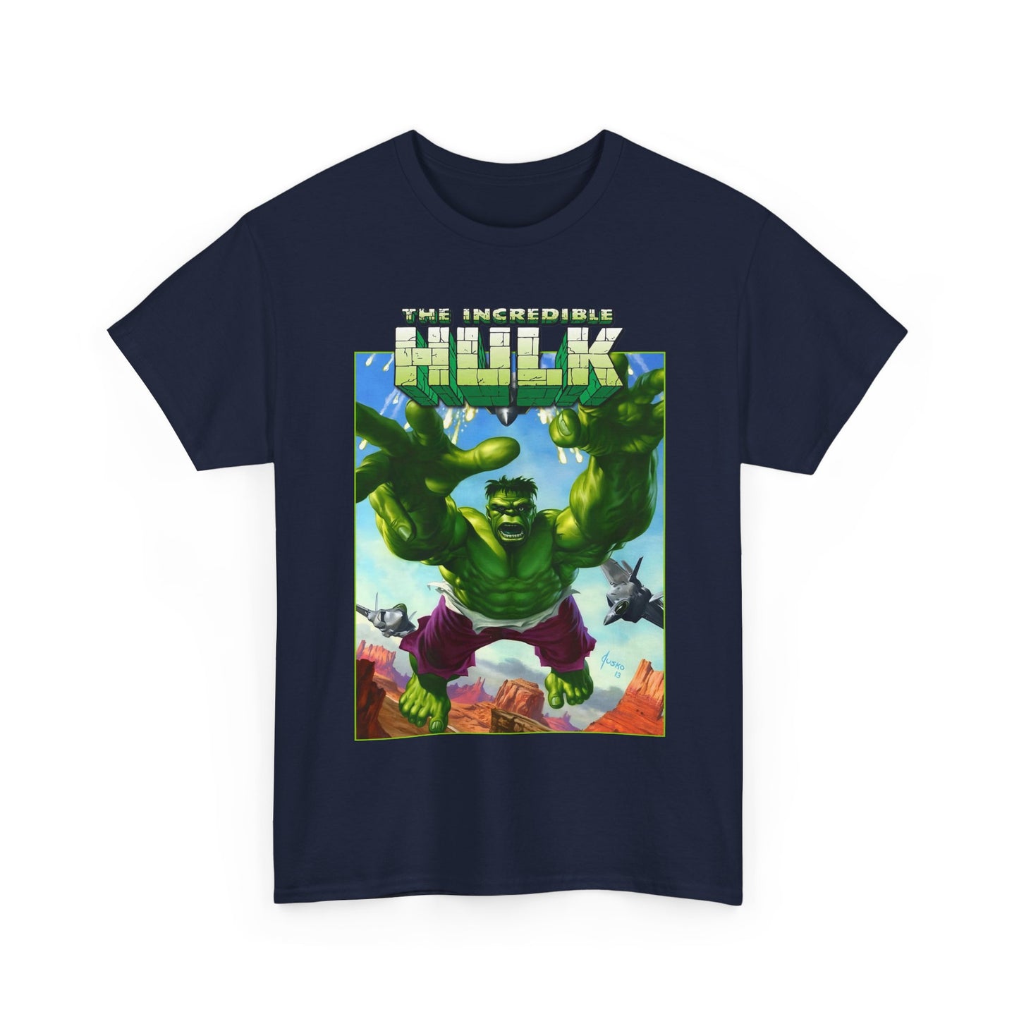 Incredible Hulk T-Shirt - Joe Jusko Art - Bruce Banner - Marvel Comics
