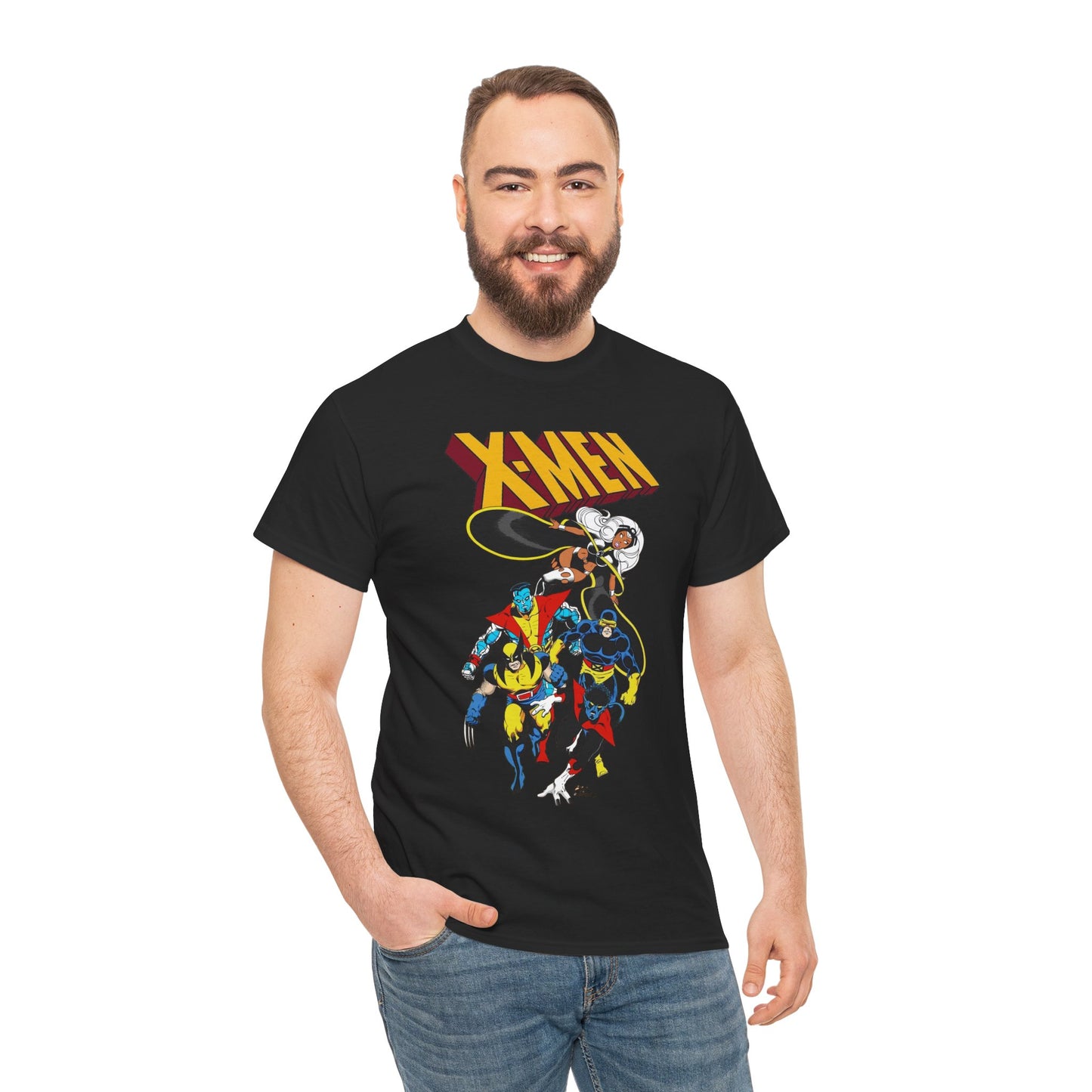 X-Men T-Shirt - John Byrne Art - Wolverine, Storm, Cyclops, Colossus, Nightcrawler - Marvel Comics Mutants