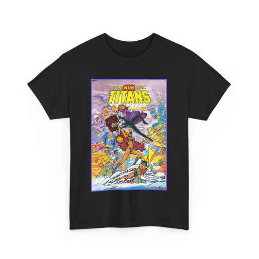 New Teen Titans T-Shirt - George Perez Art - Starfire Vs Blackfire - Omega Man - Annual #1 Cover - DC Comics
