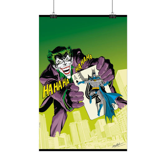 Batman Vs Joker Rolled Poster - Neal Adams Art - Bronze Age Art - DC Comics - Multiple Sizes Up to 24"x36"