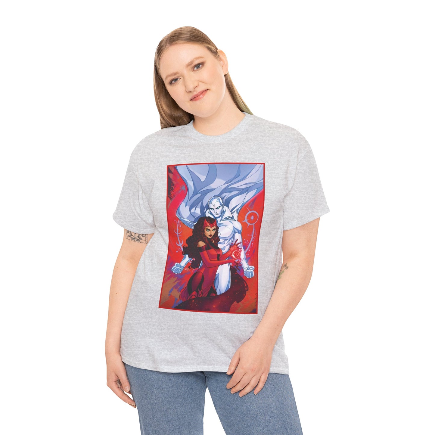 Scarlet Witch & Vision T-Shirt - Russell Dauterman Art - Avengers Members - Marvel Comics