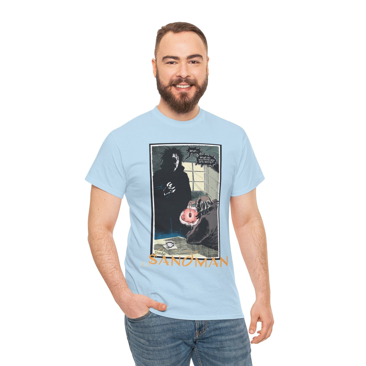 Sandman T-Shirt - Mike Dringenberg & Malcolm Jones III Art - What Do You Think You're Doing? - DC/Vertigo Comics