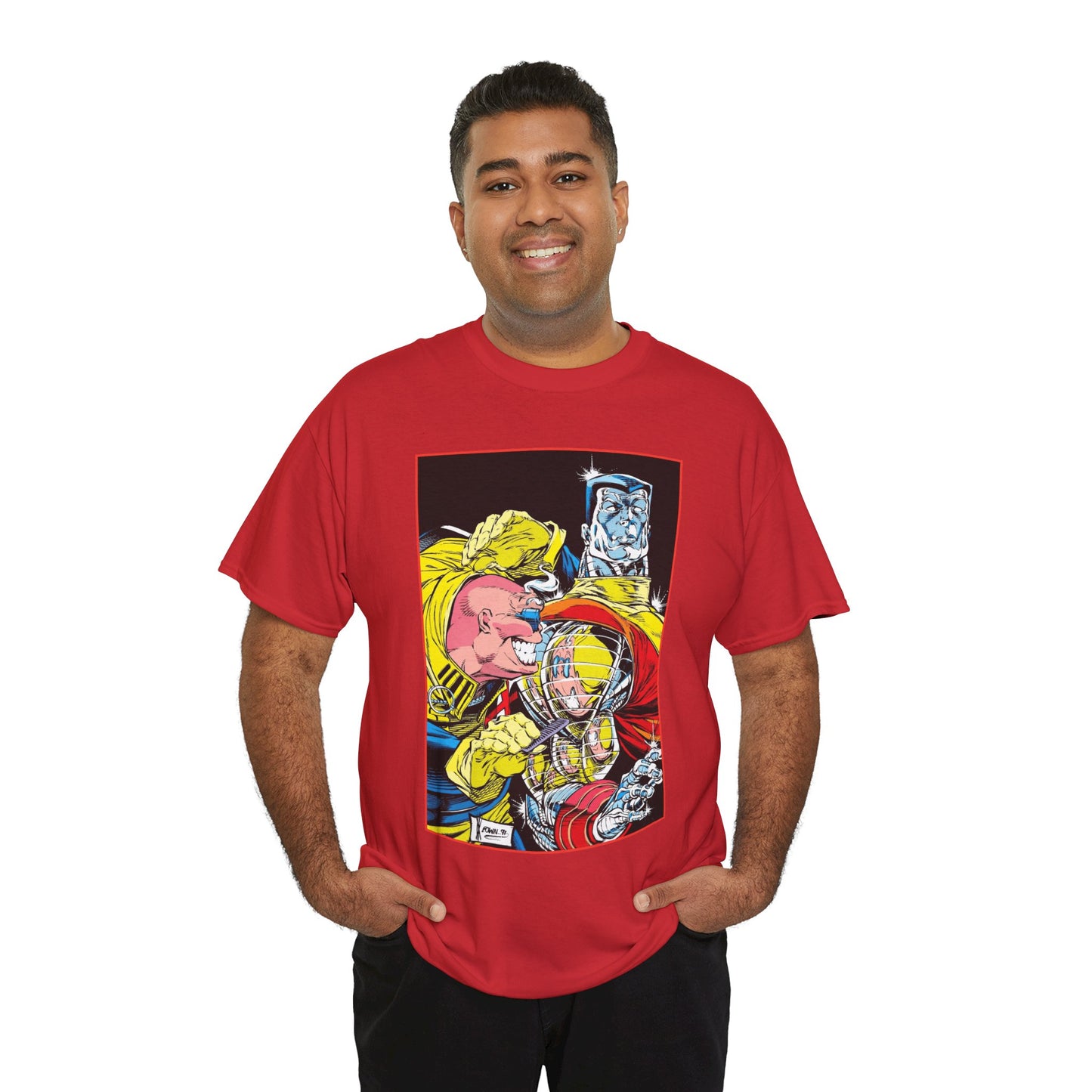 Strong Guy & Colossus T-Shirt - Dale Keown Art - Uncanny X-Men Annual Poster - Marvel Comics