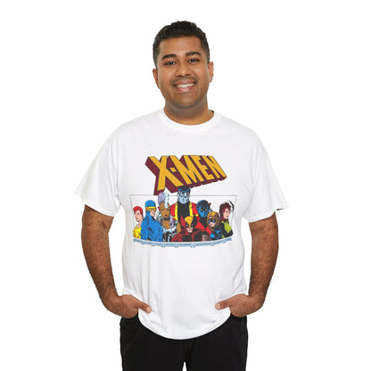 X-Men T-Shirt - Arthur Adams Art - Cyclops, Nightcrawler, Storm, Wolverine, Shadowcat, Phoenix (Rachel Summers), Colossus, Rogue - Marvel Comics