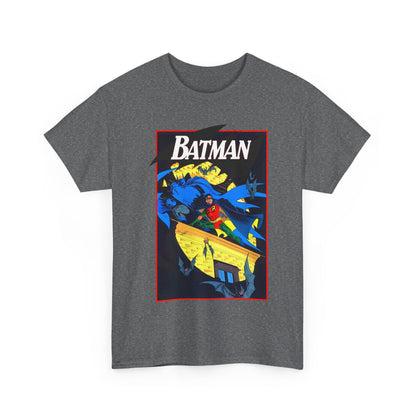 Batman & Robin T-Shirt - Norm Breyfogle Art - Surrounded by Bats in Gotham City - DC Comics